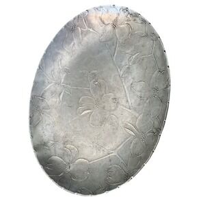 Wendell August Forge Dogwood Small Oval Dish, Aluminum